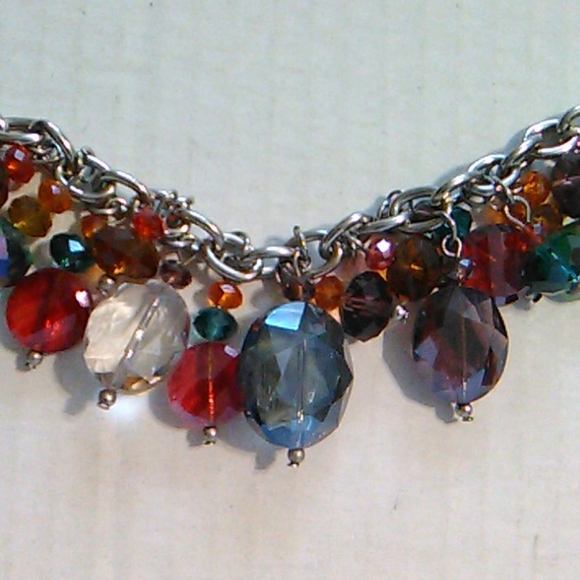 Nwot Multi Colored Crystal Bracelet - Picture 3 of 8